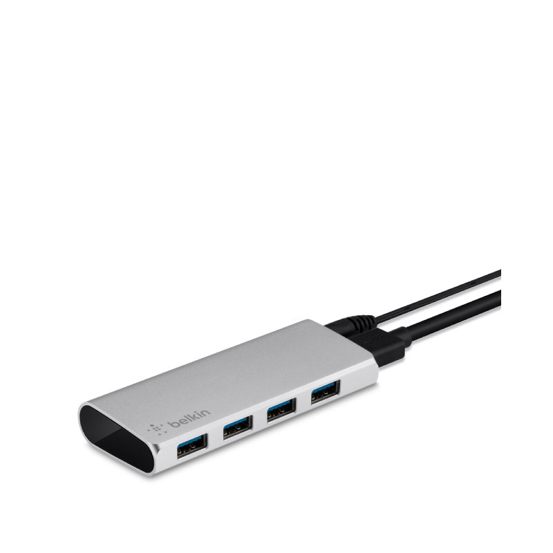 แท่นชาร์จ Belkin Aluminium USB 3.0 4-Port Hub แท่นชาร์จ Belkin Aluminium USB 3.0 4-Port Hub